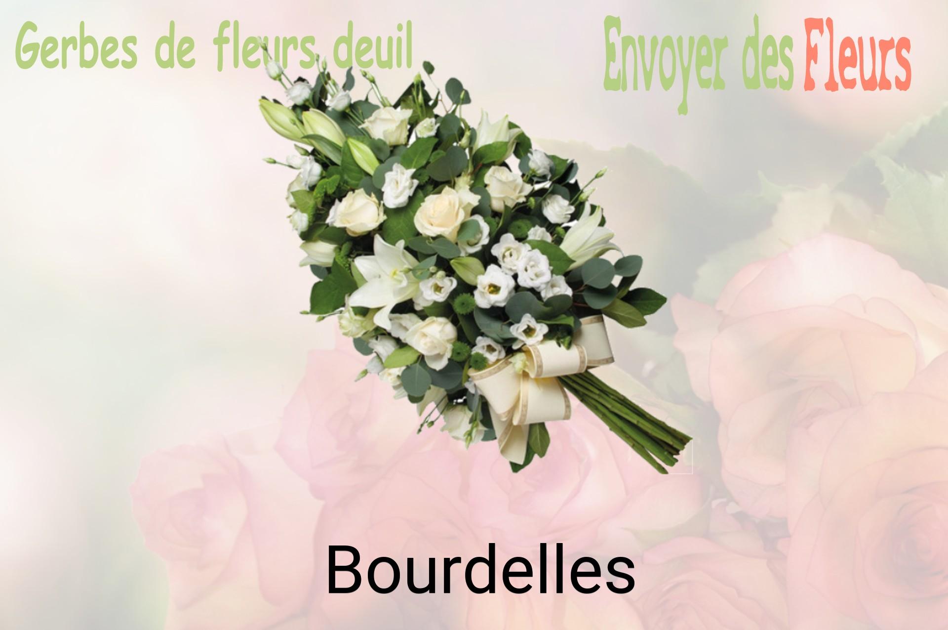 Gerbe de fleurs de deuil livrée à Bourdelles